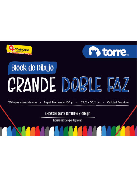 -Block Dibujo Torre Grande 99-1/4 Doble Faz 30007 | DColon
