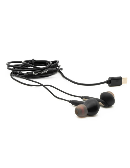 AudifonoTecmaster Hi-Fi Tipo C Negro TM-300517 | DColon