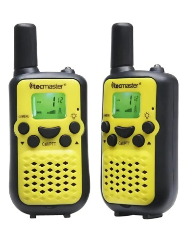 Kit 2 Walkie Talkie Tecmaster Color TM-700502-YL | DColon