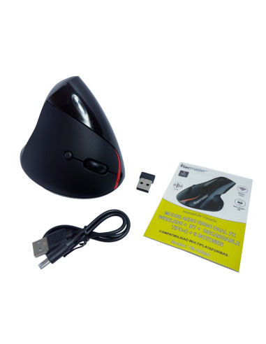 Mouse Tecmaster Aero Ergo Inalambrico Recargable TM-100544 | DColon