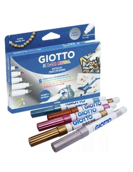 Marcador Decor Mrtal 5 Colores Giotto 452901 | DColon