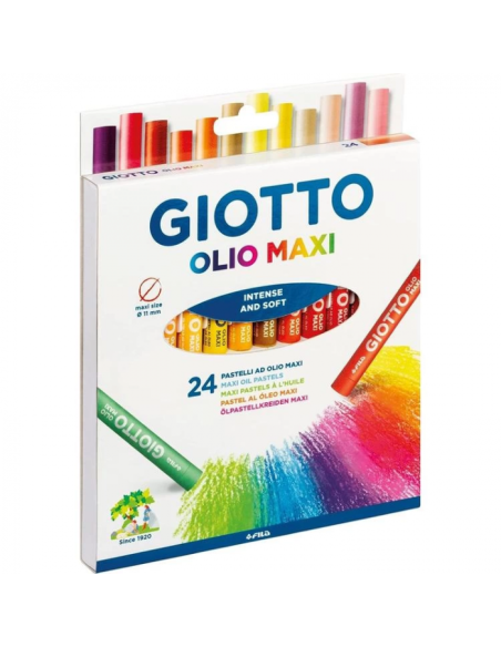 Lapices 24 Col. Pastel Oleo Maxi Giotto 65402 293800 | DColon