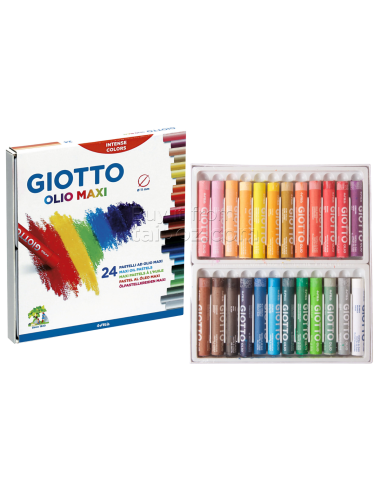 Lapices 24 Col. Pastel Oleo Maxi Giotto 65402 293800 | DColon