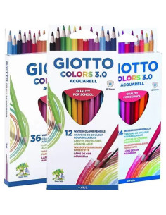 Lapices 12 Col Giotto 3.0 Acuarelable 67430  18442 | DColon