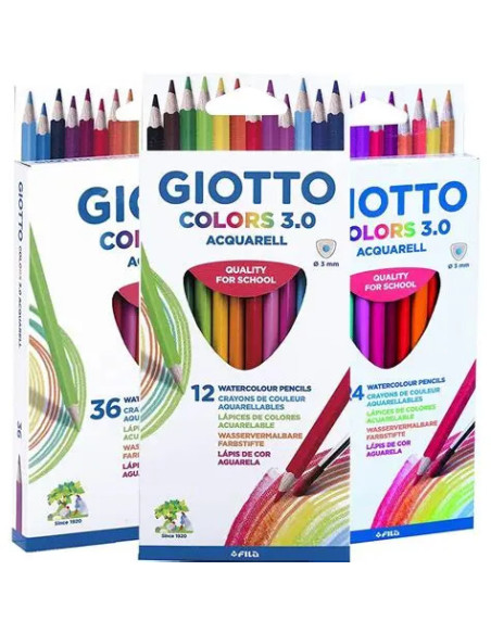 Lapices 12 Col Giotto 3.0 Acuarelable 67430  18442 | DColon