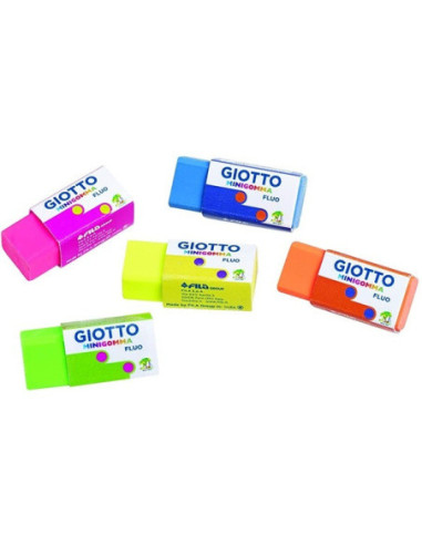Mini Goma Fluor Colores Surtidos Giotto 27345 | DColon