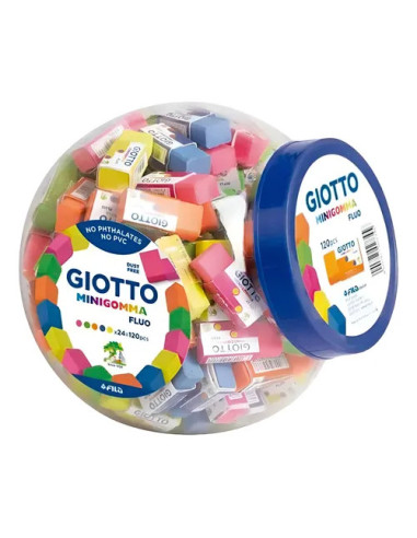 Mini Goma Fluor Colores Surtidos Giotto 27345 | DColon