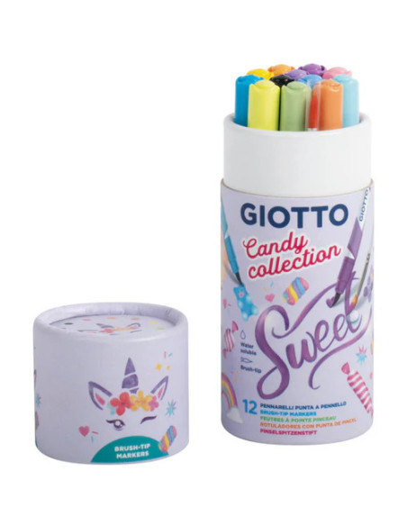 Marcadores Brush Pen Candy Tubo 12 col. F427700 | DColon