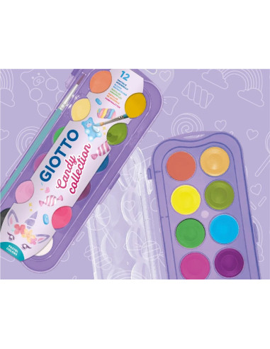 Acuarela 12 Col. Giotto Candy 30mm  F351600 | DColon