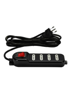 Alargador 3m Macrotel 4 Posic. Negro ME-069B | DColon