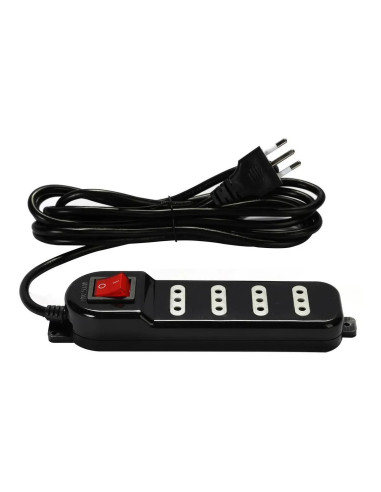 Alargador 3m Macrotel 4 Posic. Negro ME-069B | DColon