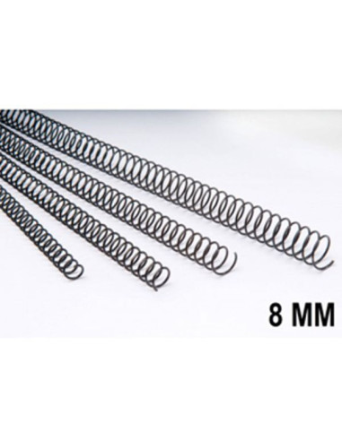 -Espiral Plastico  8mm Capac. 32H 100U | DColon